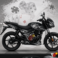 Bajaj Pulsar 220 - Poker Night Silver Wrap