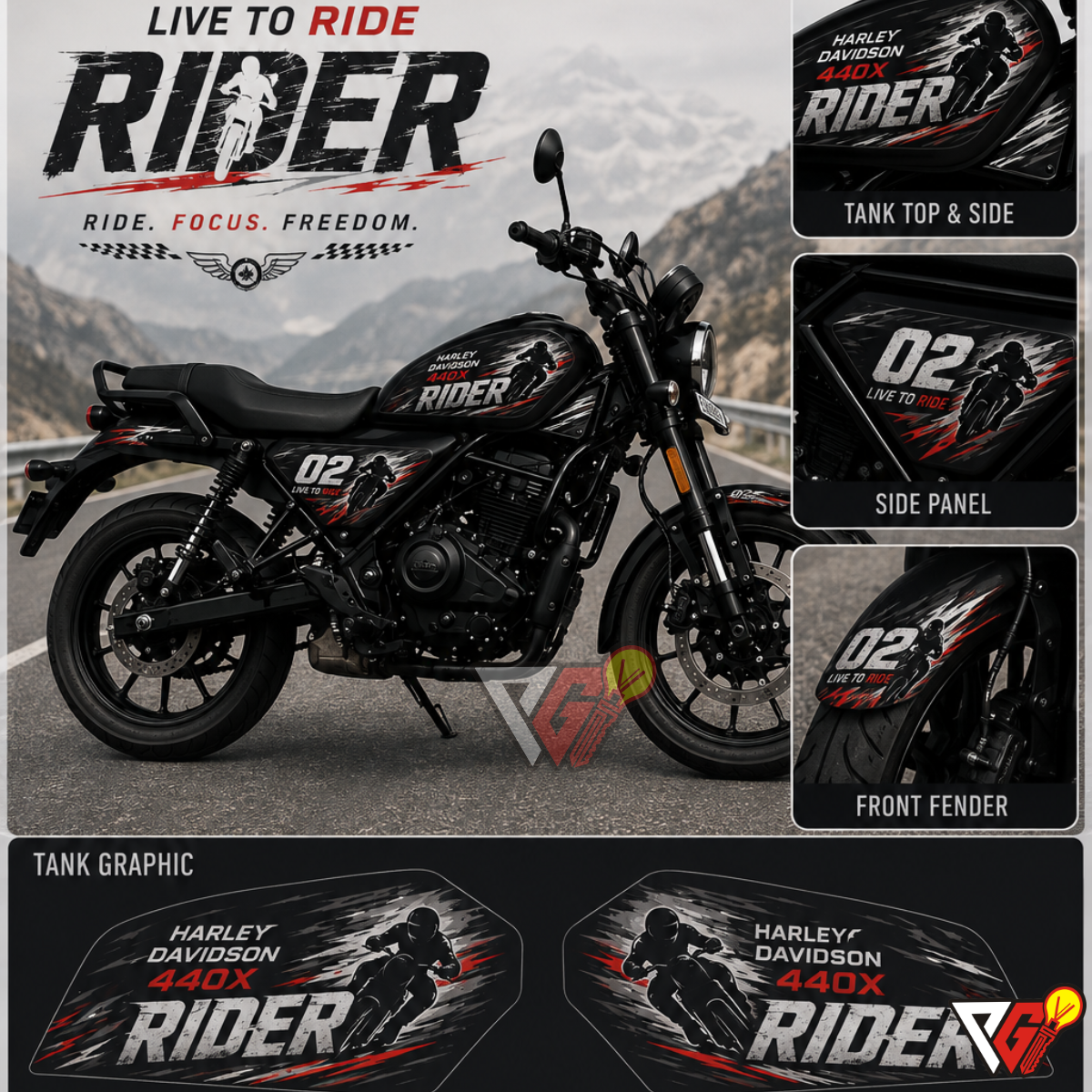 Harley-Davidson X440 - Rider Wrap