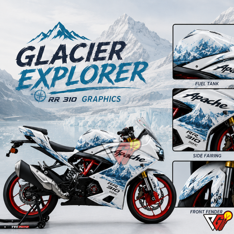 TVS Apache RR 310 - Glacier Explorer Wrap