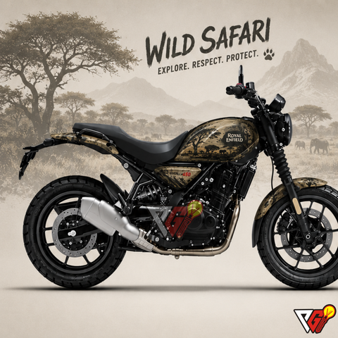 Royal Enfield Guerrilla 450 - Wild Safari Wrap