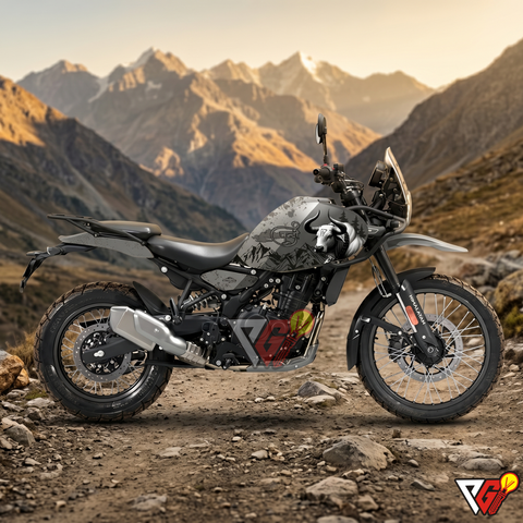 Royal Enfield Himalayan 450 - Stone Grey Rider Wrap