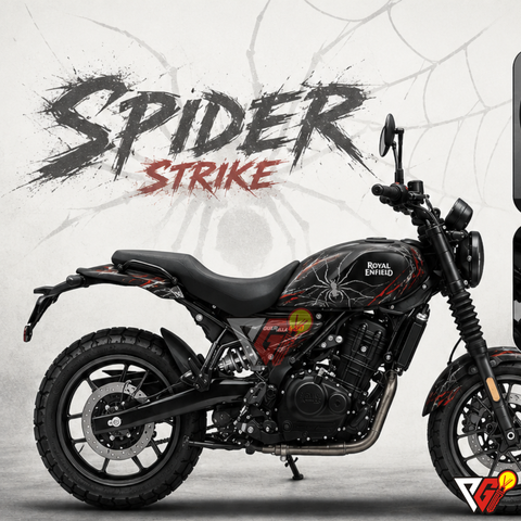 Royal Enfield Guerrilla 450 - Spider Strike Wrap