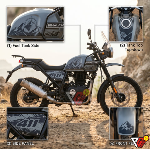 Royal Enfield Himalayan 411 - Compass Grey Wrap