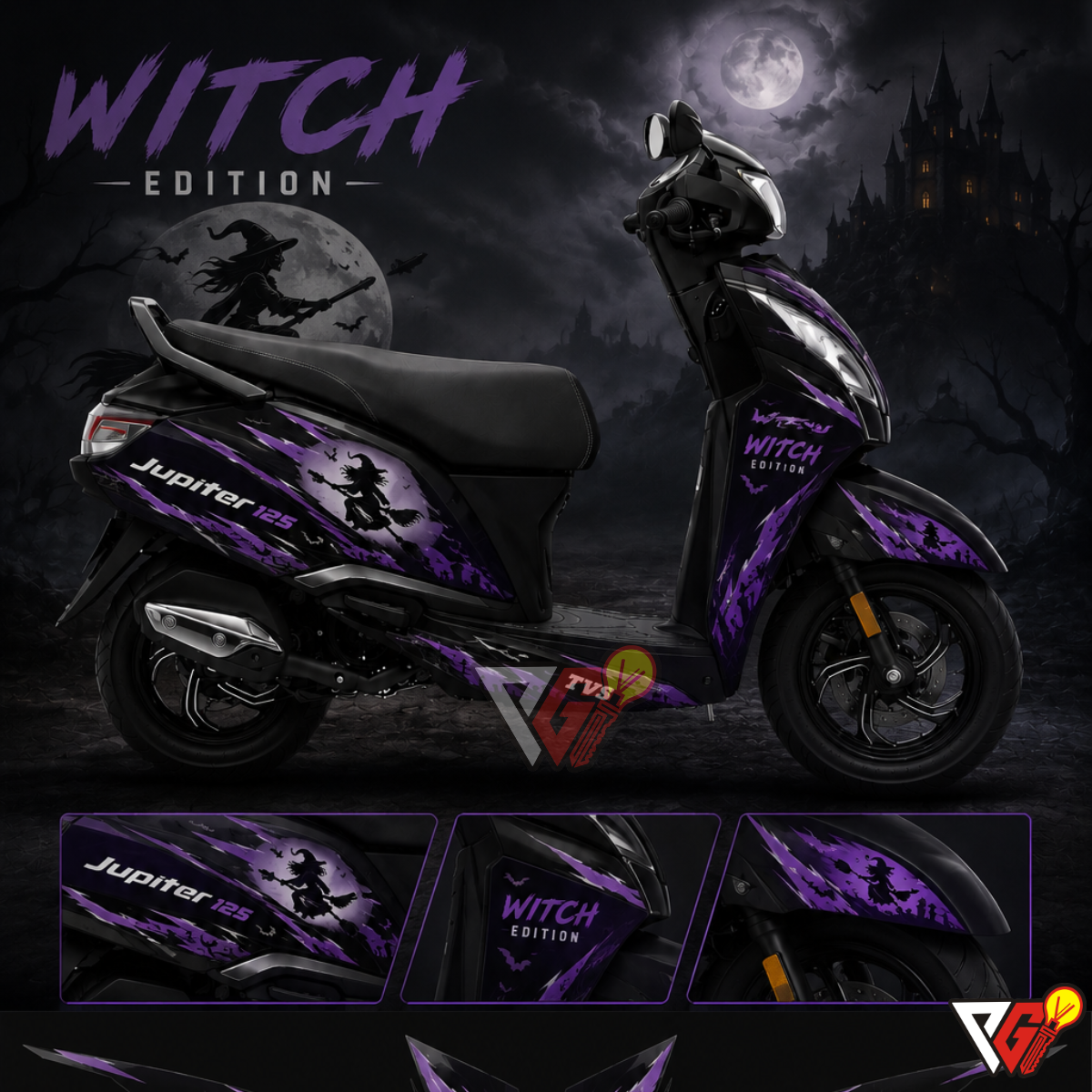 TVS Jupiter 125 - Witch Edition Wrap