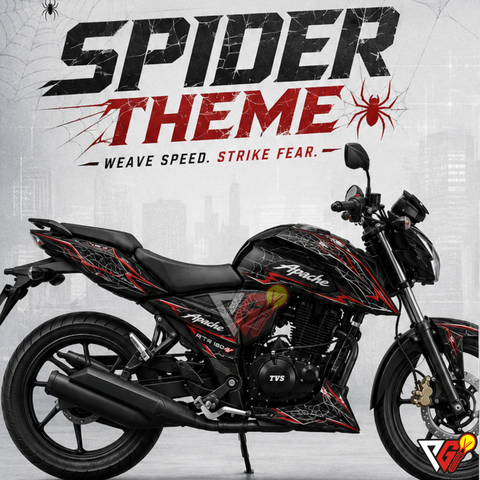 TVS Apache RTR 160 4V - Spider Theme Wrap