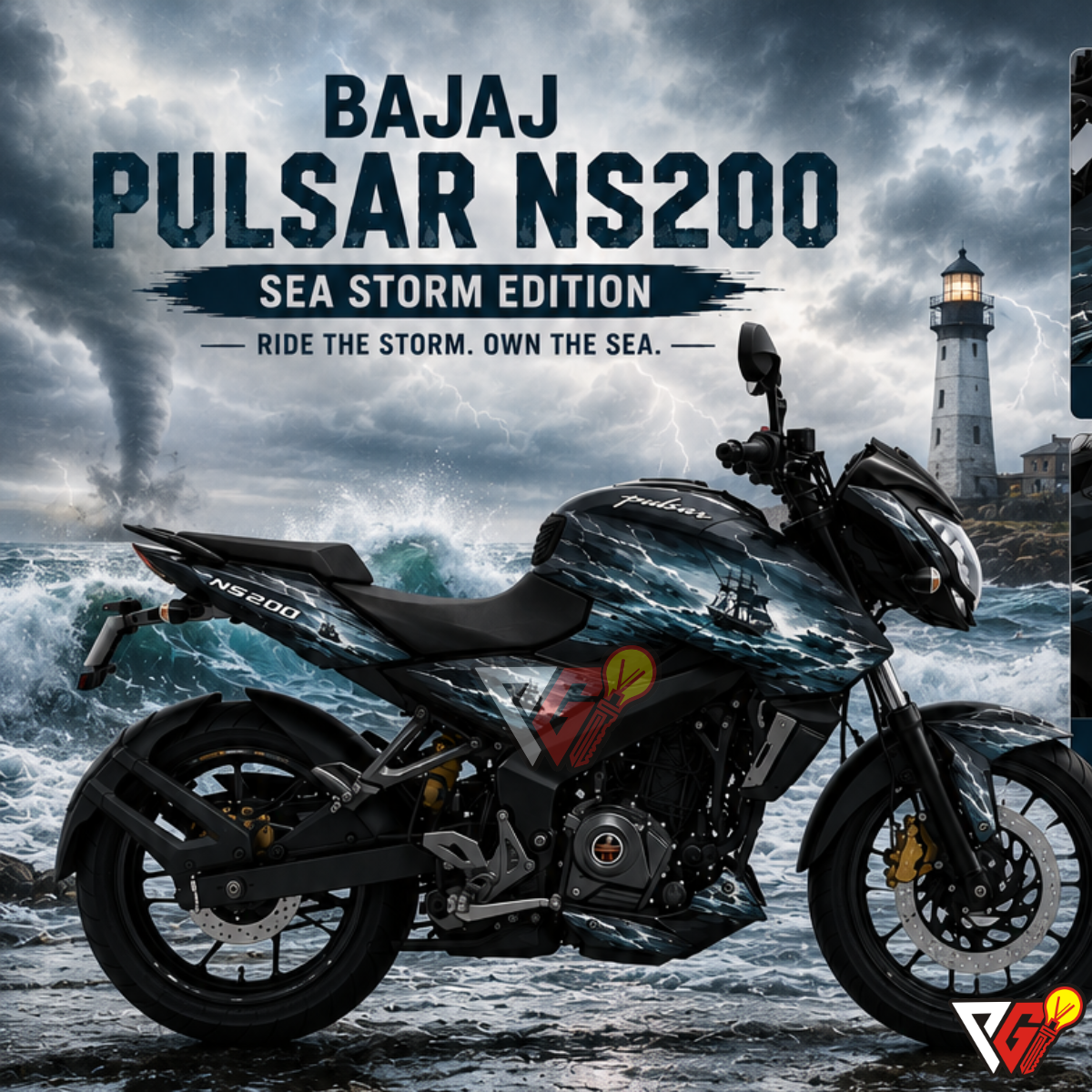 Bajaj Pulsar NS 125-200 - Sea Storm Wrap