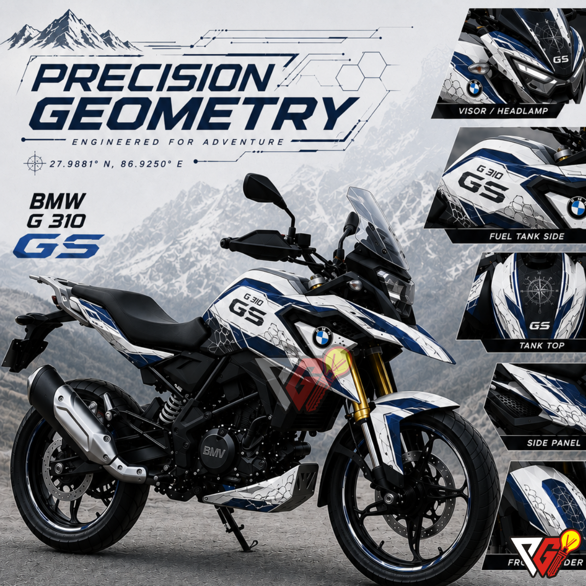 BMW G310GS - Precision Geometry Wrap