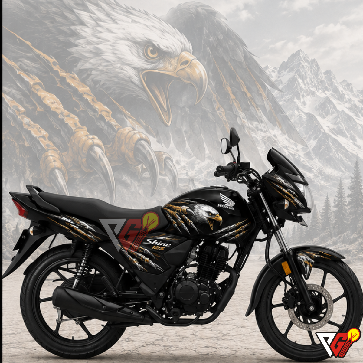 Honda Shine 125 - Eagle Claw Edition Wrap