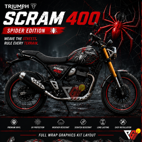 Triumph Scrambler 400X - Spider Wrap