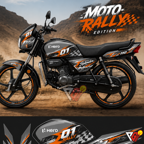 Hero Splendor - Moto Rally Wrap
