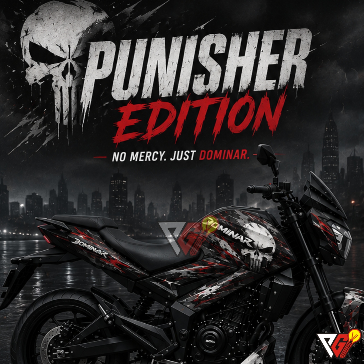 Bajaj Dominar - Punisher Edition Wrap