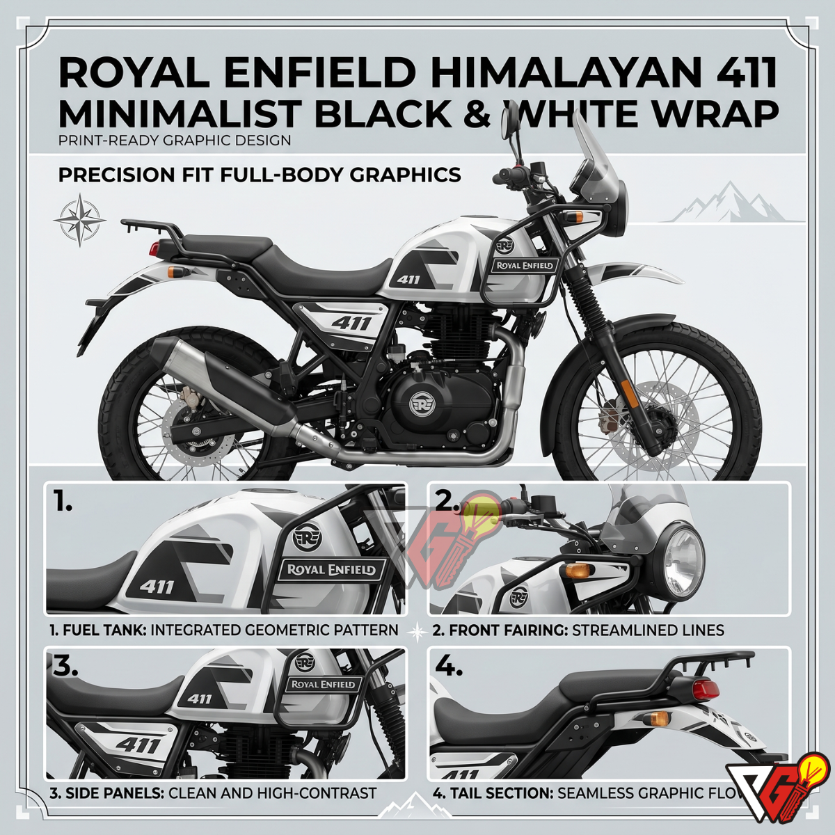 Royal Enfield Himalayan 411 - Minimalist Wrap