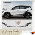 Kia Seltos 2025 - Hexagon Pattern Decal