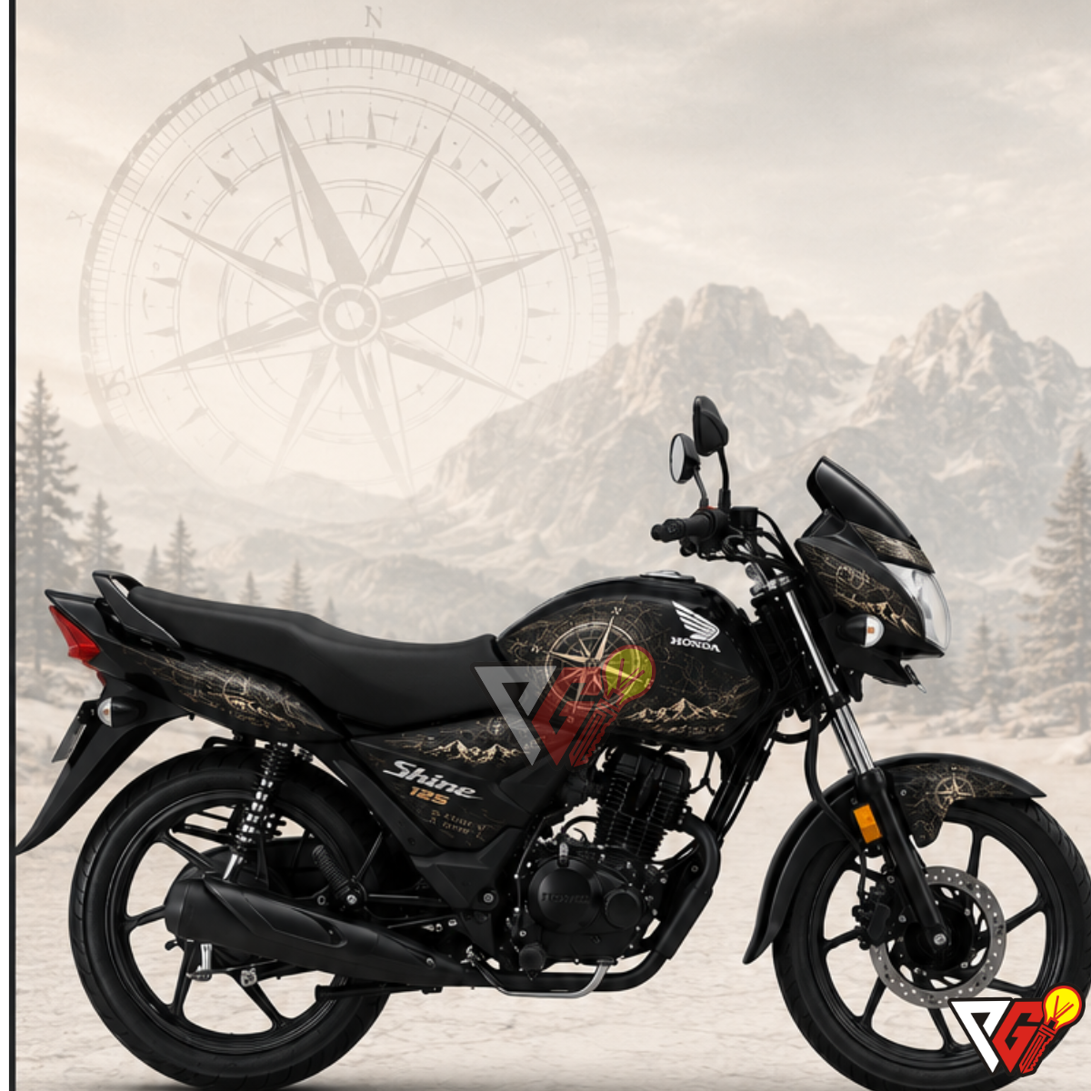 Honda Shine 125 - Compass Explorer Edition Wrap