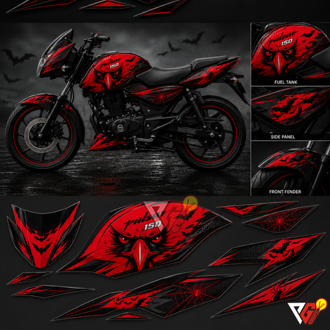 Bajaj Pulsar 150 - Crimson Owl Wrap