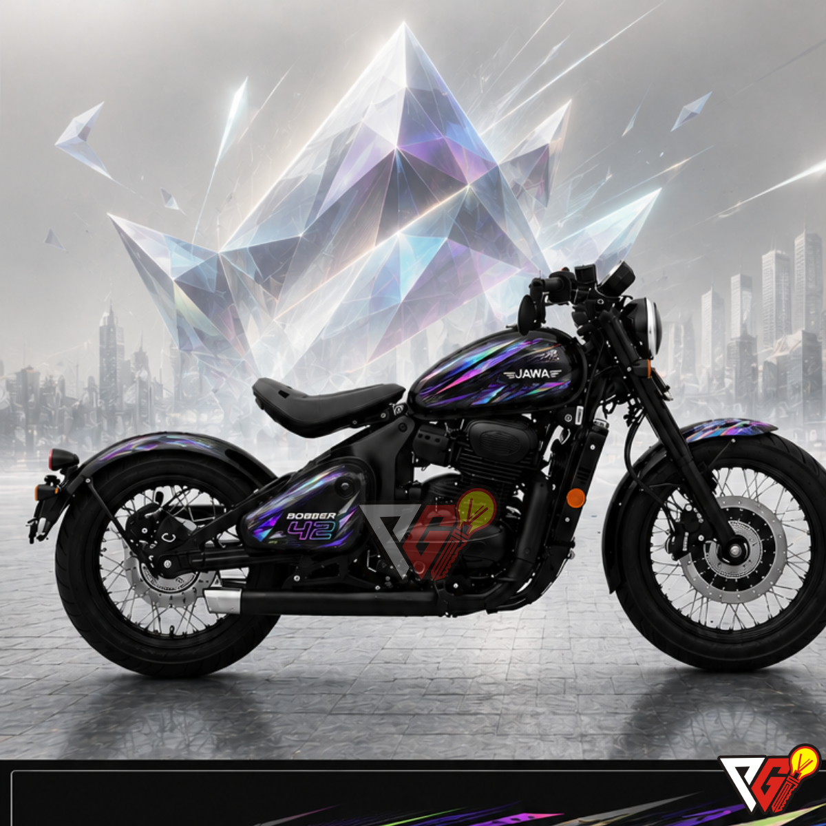 Jawa 42 Bobber - Crystal Prism Wrap
