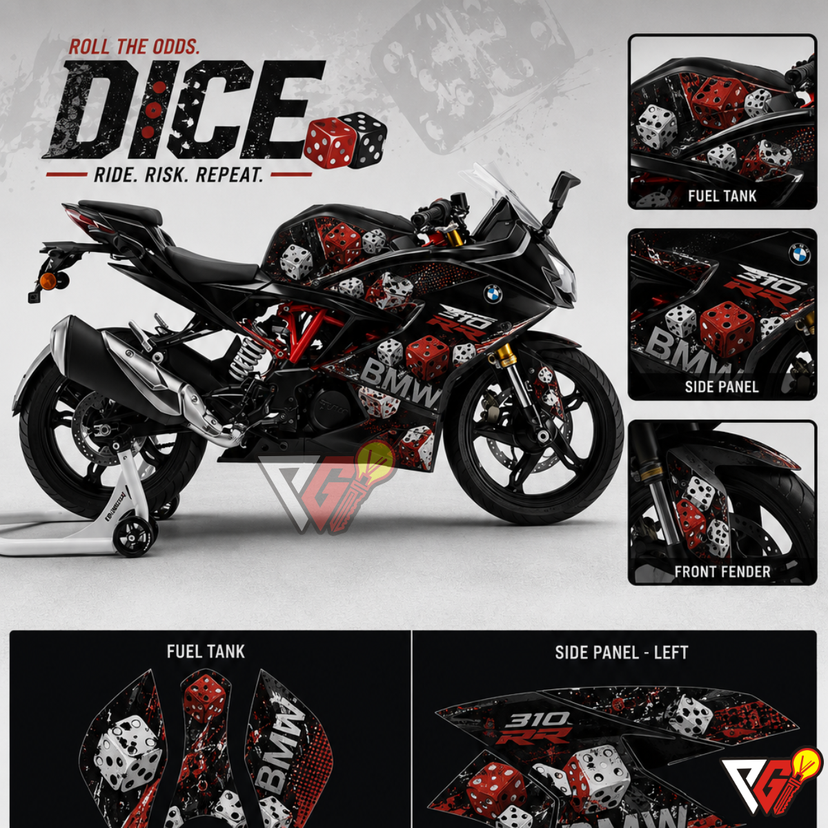 BMW RR310 - Dice Wrap