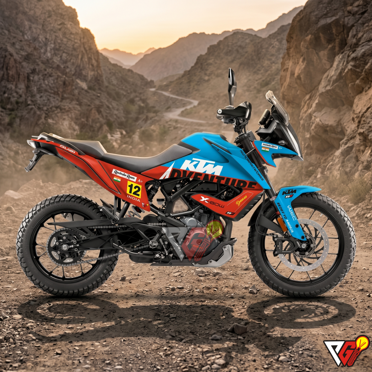 KTM 390 Adventure - Dakar India 12 Wrap