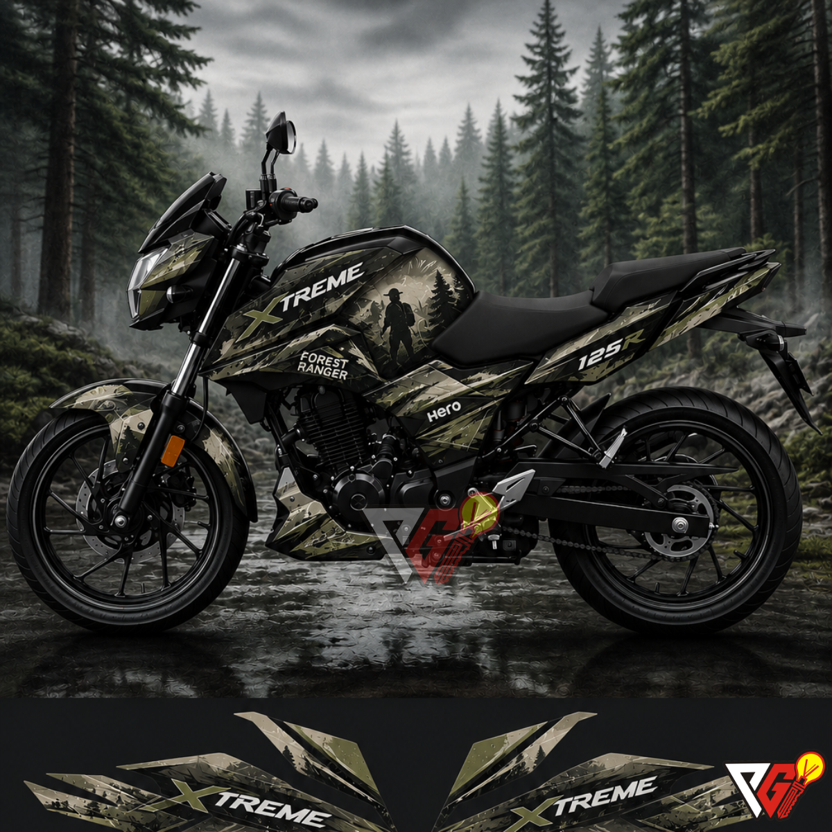 Hero Xtreme 125R - Forest Ranger Wrap