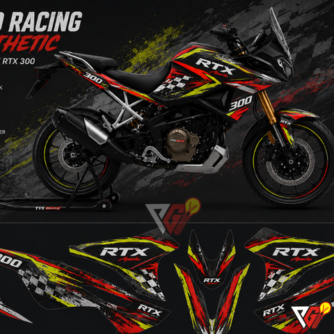 TVS Apache RTX 300 - Racing Aesthetic Wrap