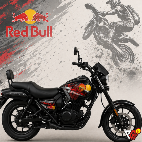 Bajaj Avenger - Red Bull Edition Wrap