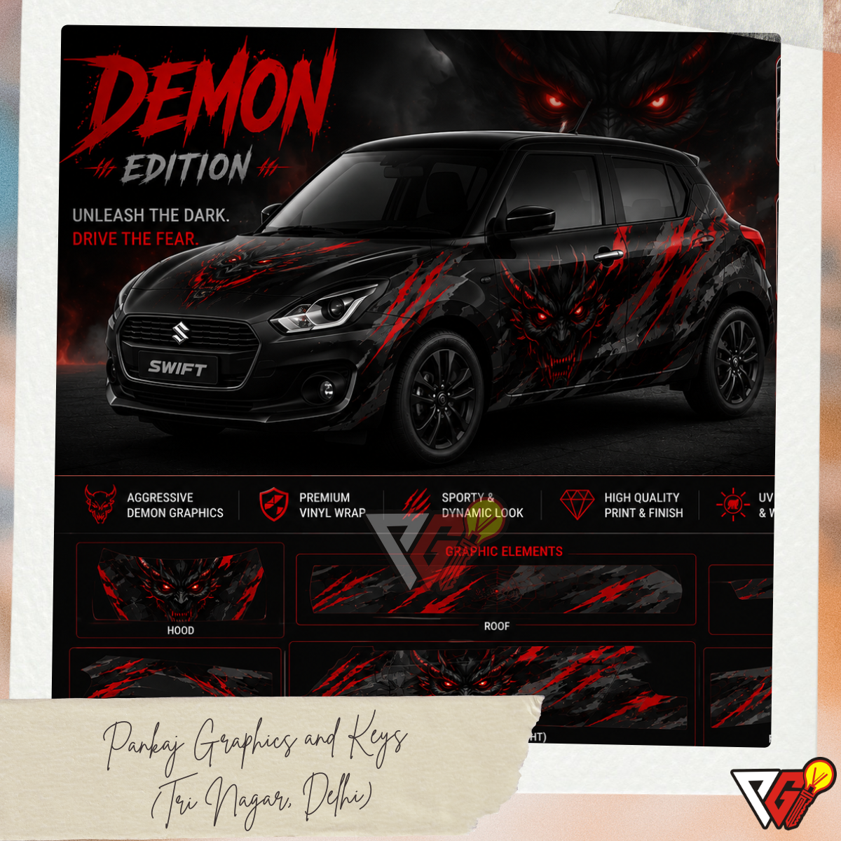 Maruti Suzuki Swift - Demon Edition Wrap