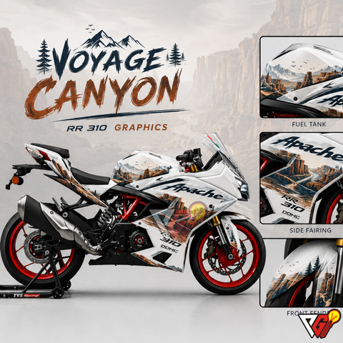 TVS Apache RR 310 - Voyage Canyon Wrap