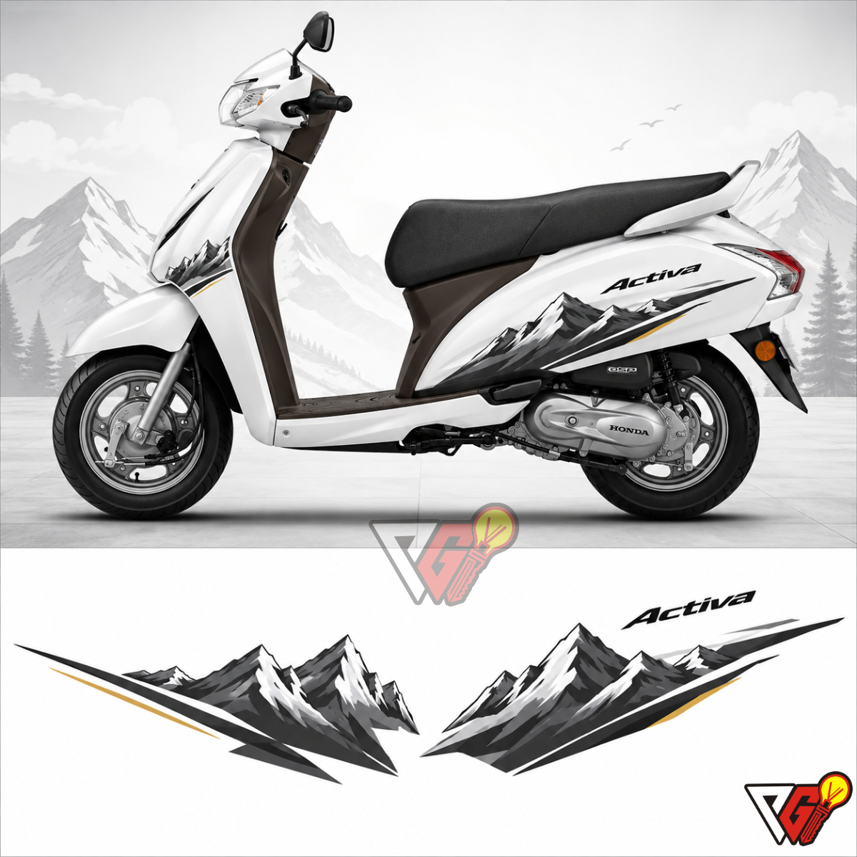 Honda Activa - Mountain Line Wrap