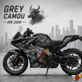 Bajaj Pulsar RS200 - Grey Camou Nandi Wrap