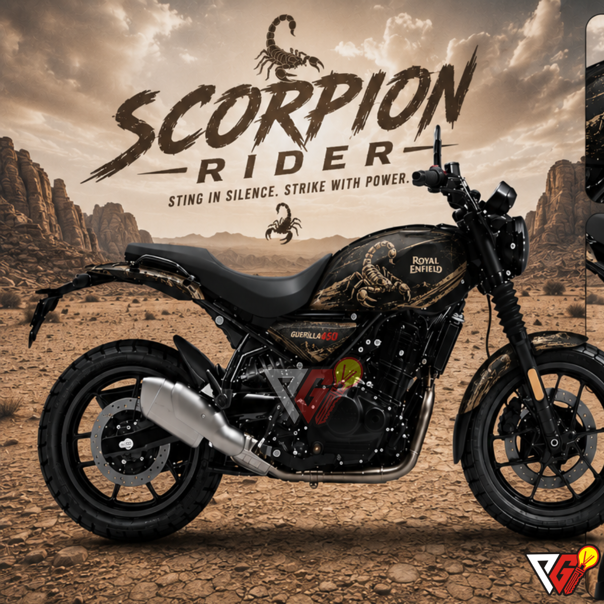Royal Enfield Guerrilla 450 - Scorpion Rider Wrap