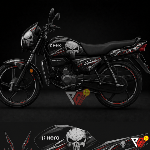 Hero Splendor - Punisher Wrap