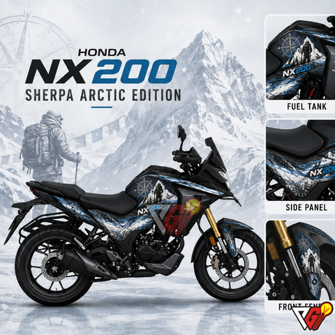 Honda NX200 - Sherpa Arctic Edition Wrap