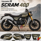 Triumph Scrambler 400X - Rugged Minimal Olive Wrap