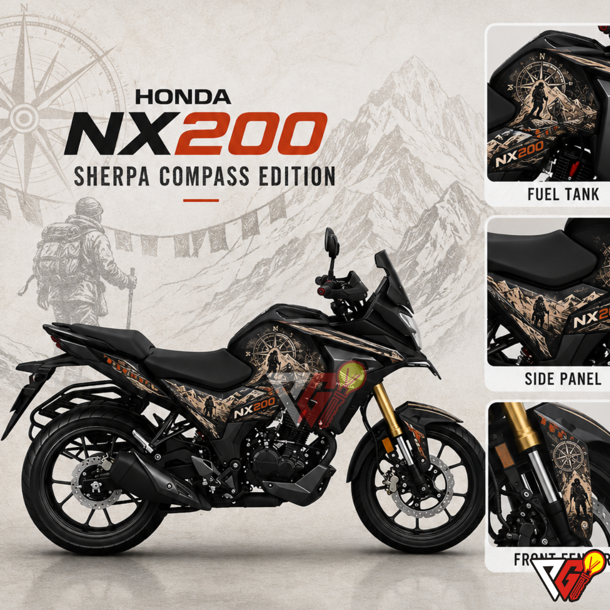 Honda NX200 - Sherpa Compass Edition Wrap