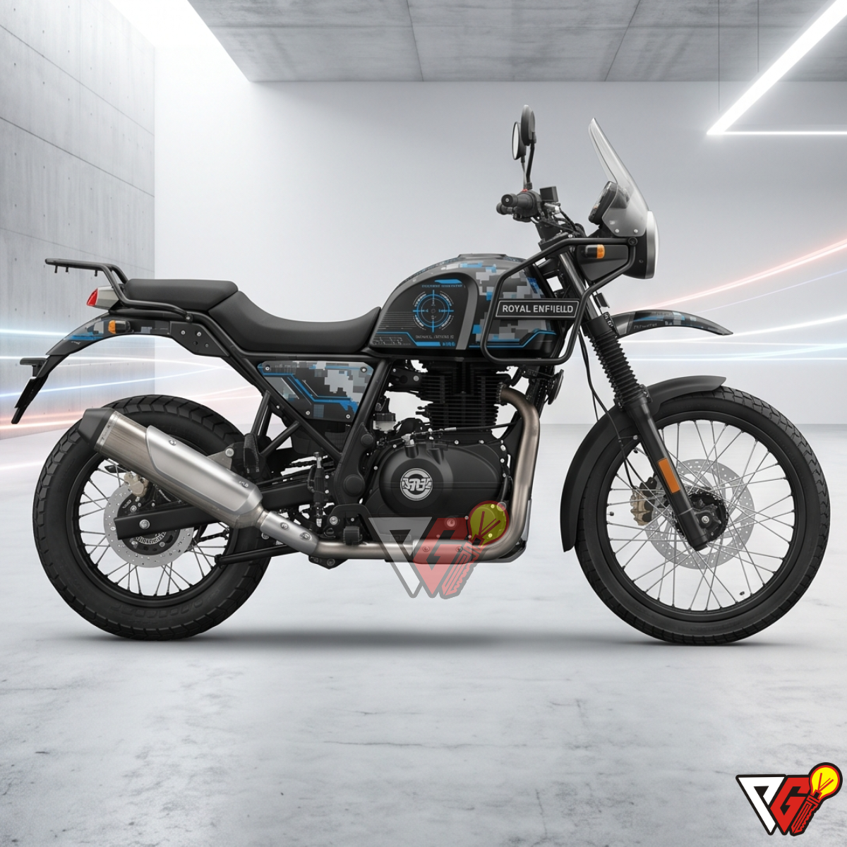 Royal Enfield Himalayan 411 - Digital Camo Wrap