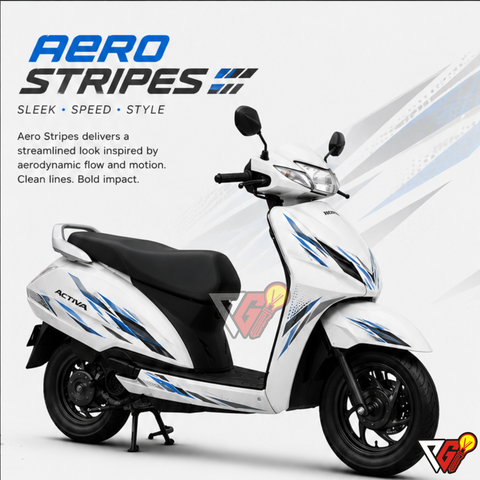 Honda Activa - Aero Stripes Wrap