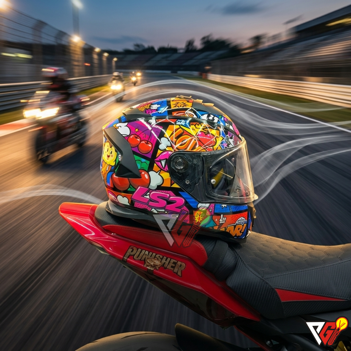 Helmet - Sticker Bomb Pop Art Wrap