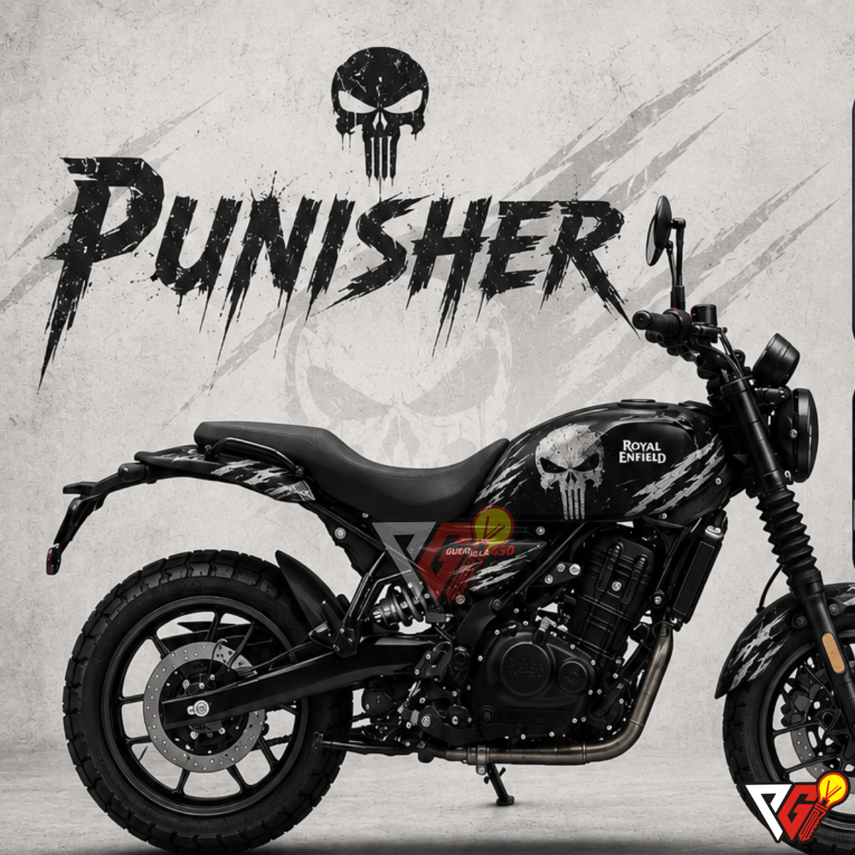 Royal Enfield Guerrilla 450 - Punisher Wrap