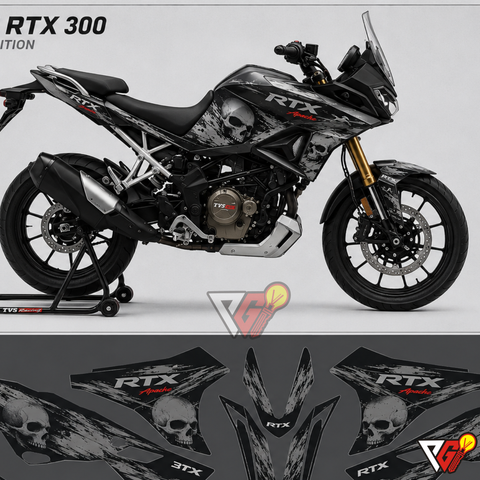TVS Apache RTX 300 - Skull Edition Wrap