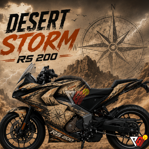 Bajaj Pulsar RS200 - Desert Storm Wrap