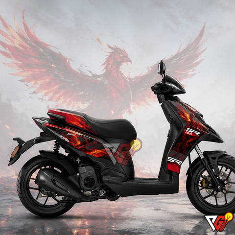 Aprilia SR150 - Phoenix Fire Wrap