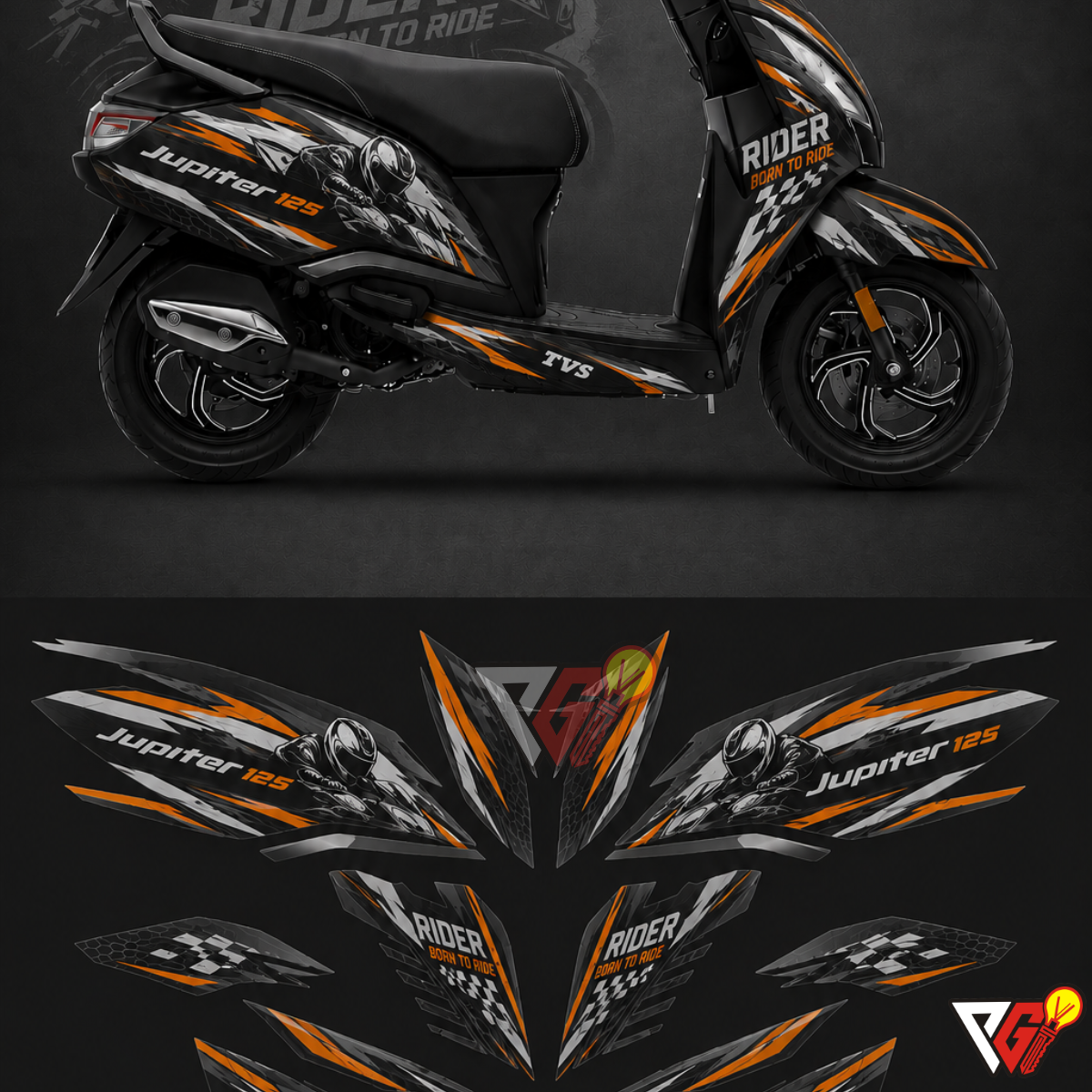 TVS Jupiter 125 - Rider Wrap