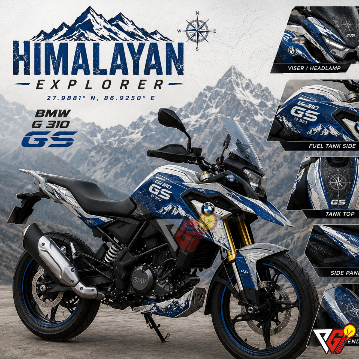 BMW G310GS - Himalayan Explorer Wrap