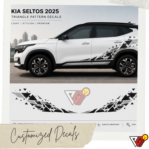 Kia Seltos 2025 - Triangle Pattern Decal