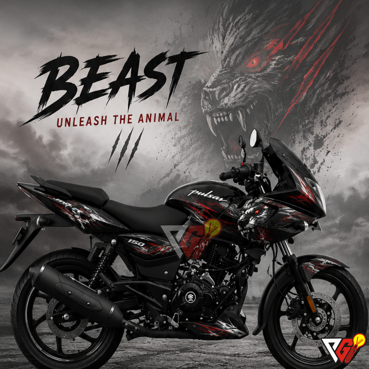 Bajaj Pulsar 220 - Beast Wrap