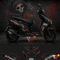 TVS Ntorq 125 - Grim Reaper Rose Wrap