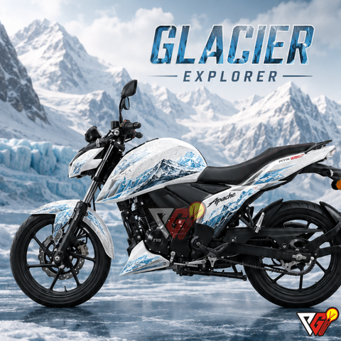 TVS Apache RTR 160 4V - Glacier Explorer Wrap