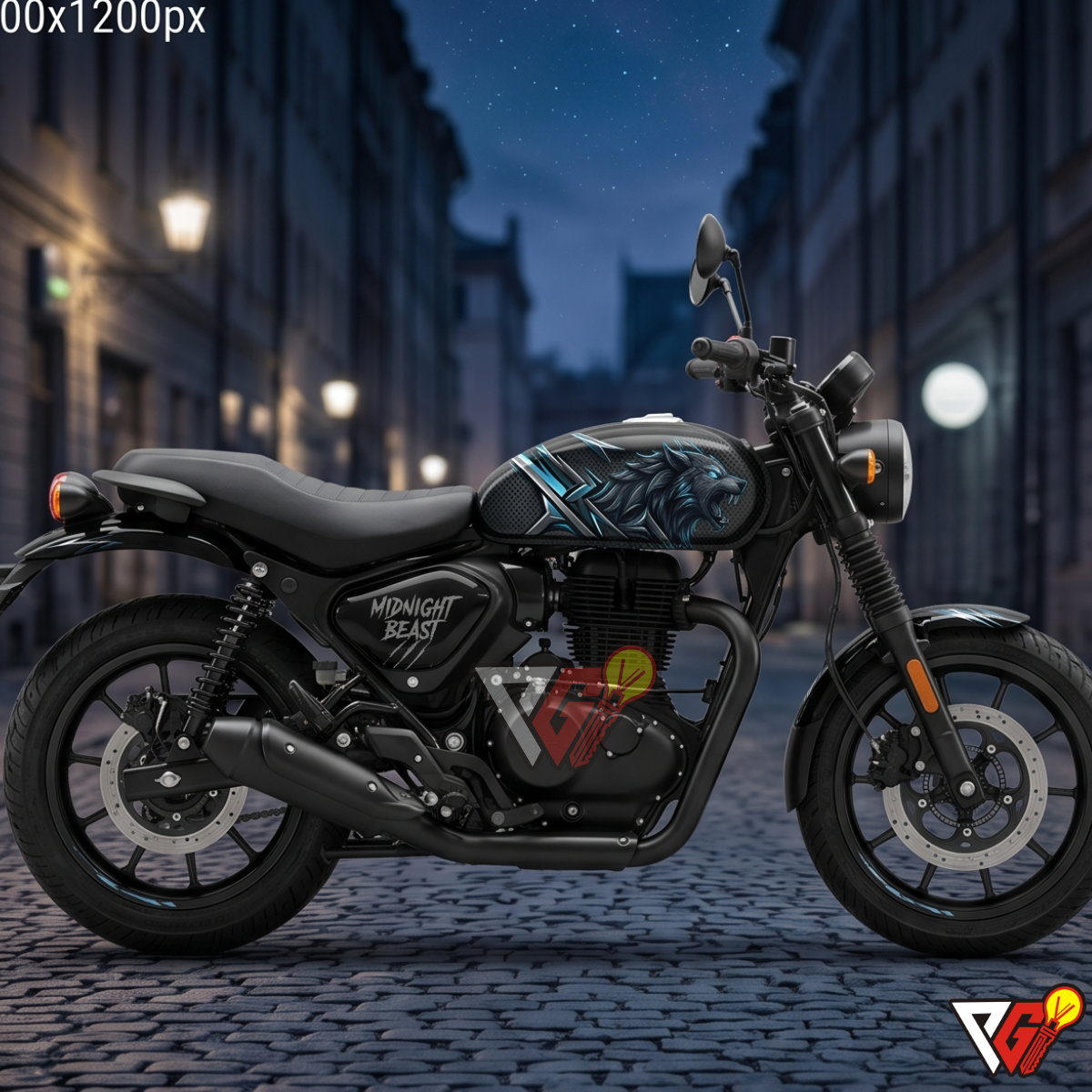 Royal Enfield Hunter 350 - Midnight Beast Wrap