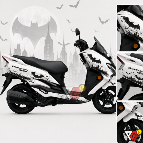 Suzuki Burgman Street EX - Dark Knight Wrap