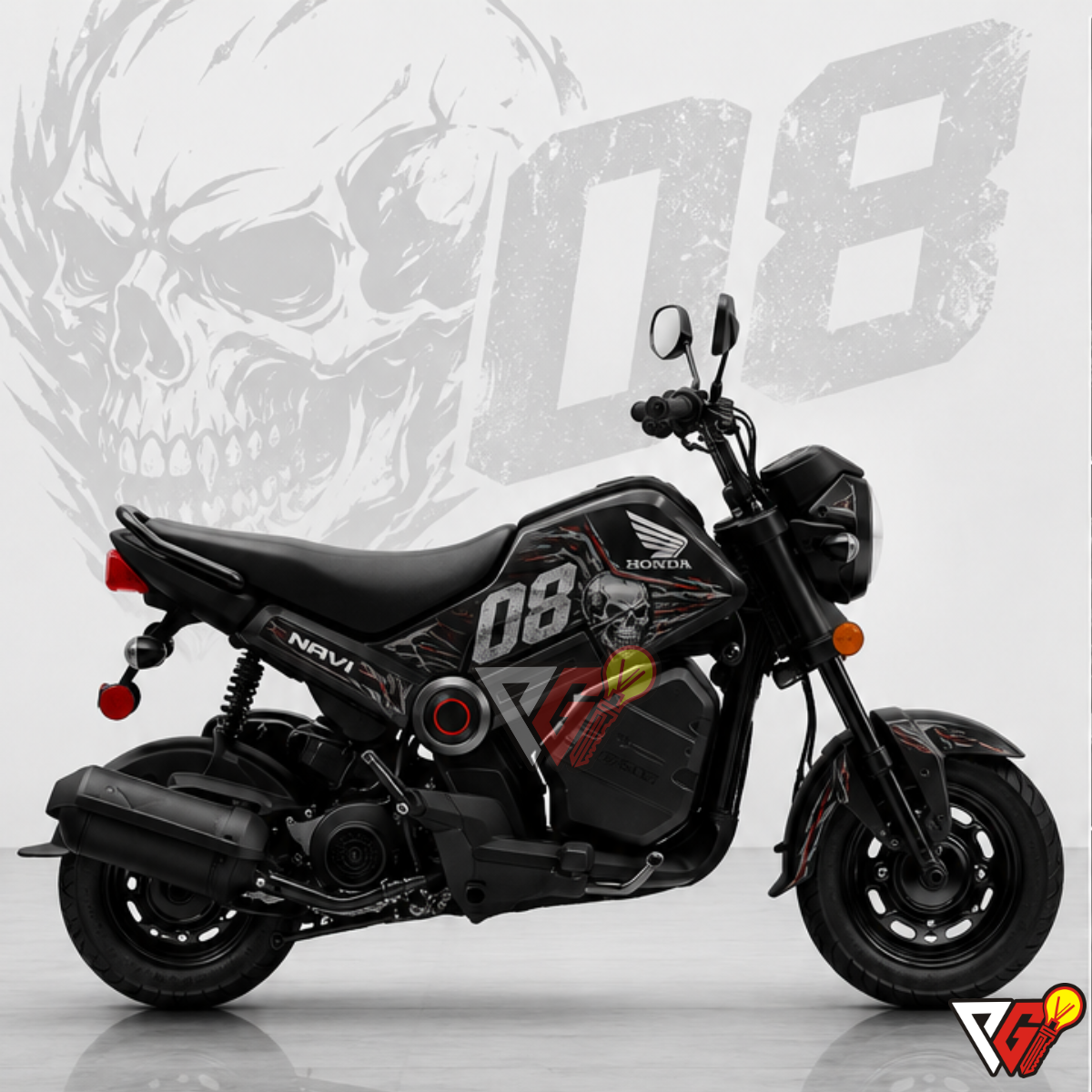 Honda Navi - 08 Skull Wrap